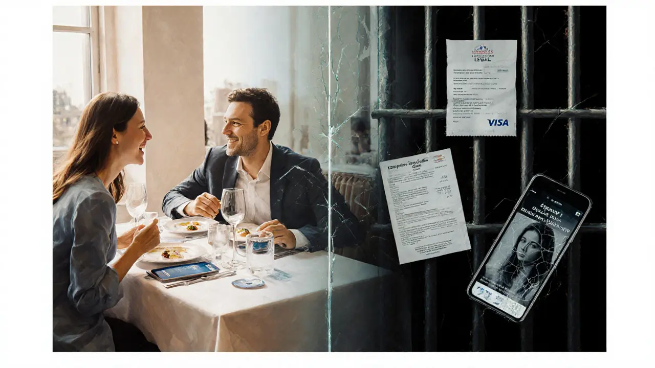 Transparent wall dividing safe companionship from illegal prostitution in Dubai.